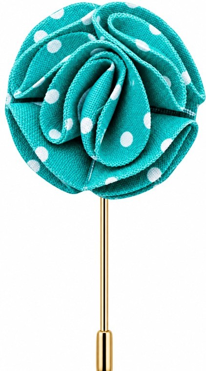 Teal Prestige Handcrafted Lapel Pin