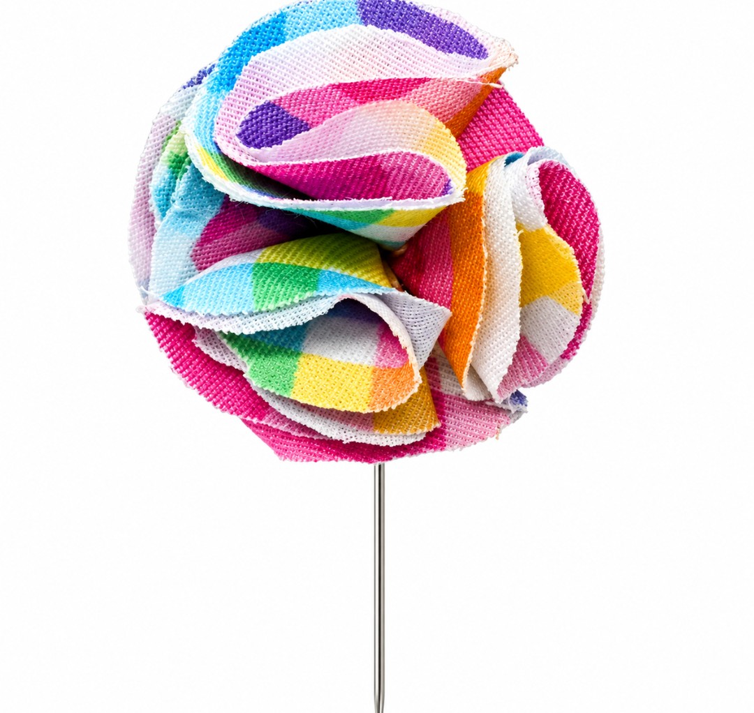 Rainbow Elegance – Luxury Handcrafted Lapel Pin