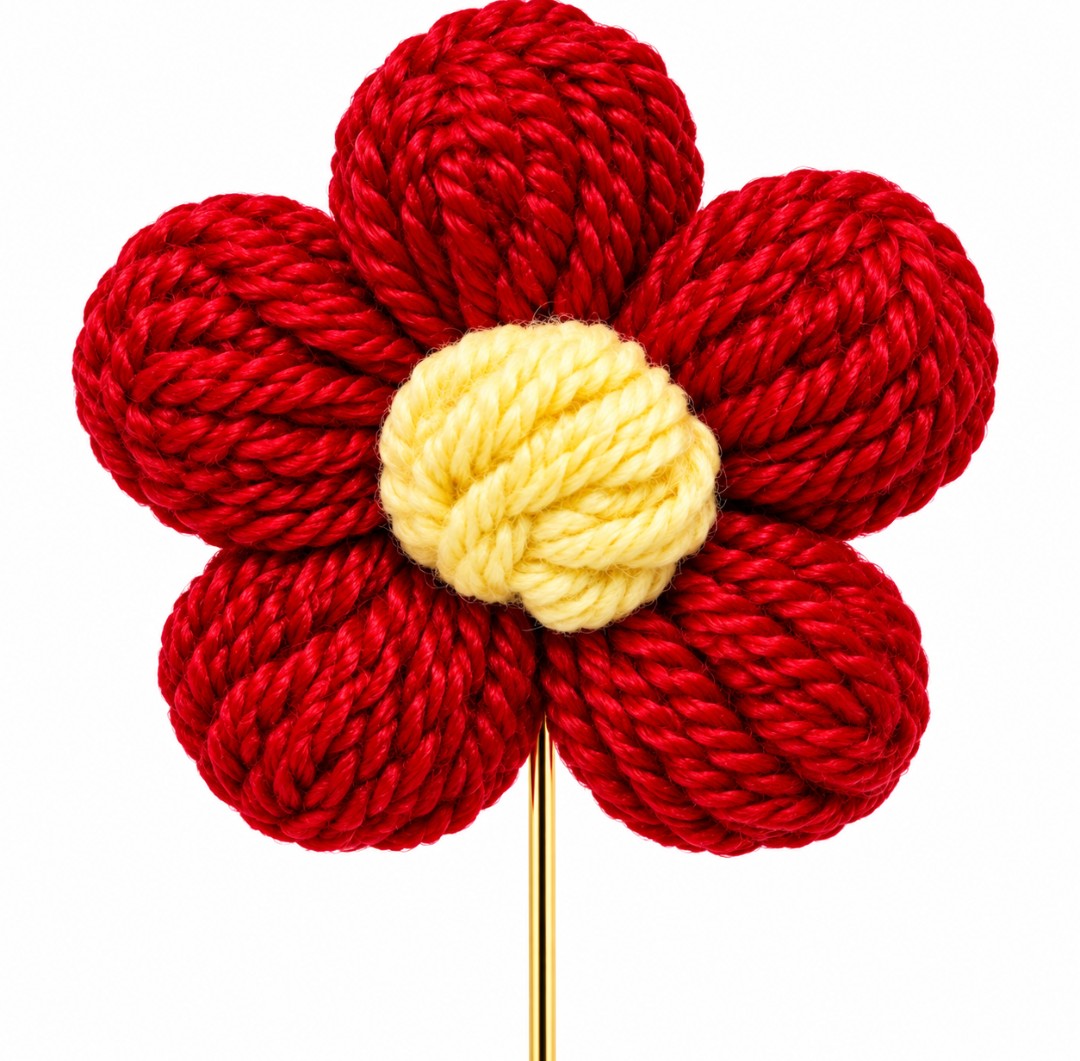 Crimson Majesty Handcrafted Lapel Pin