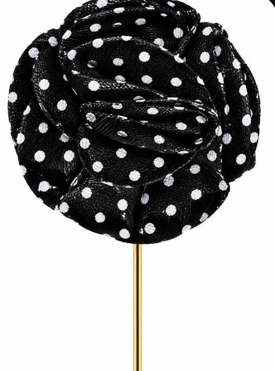 Monochrome Elegance Handcrafted Lapel Pin